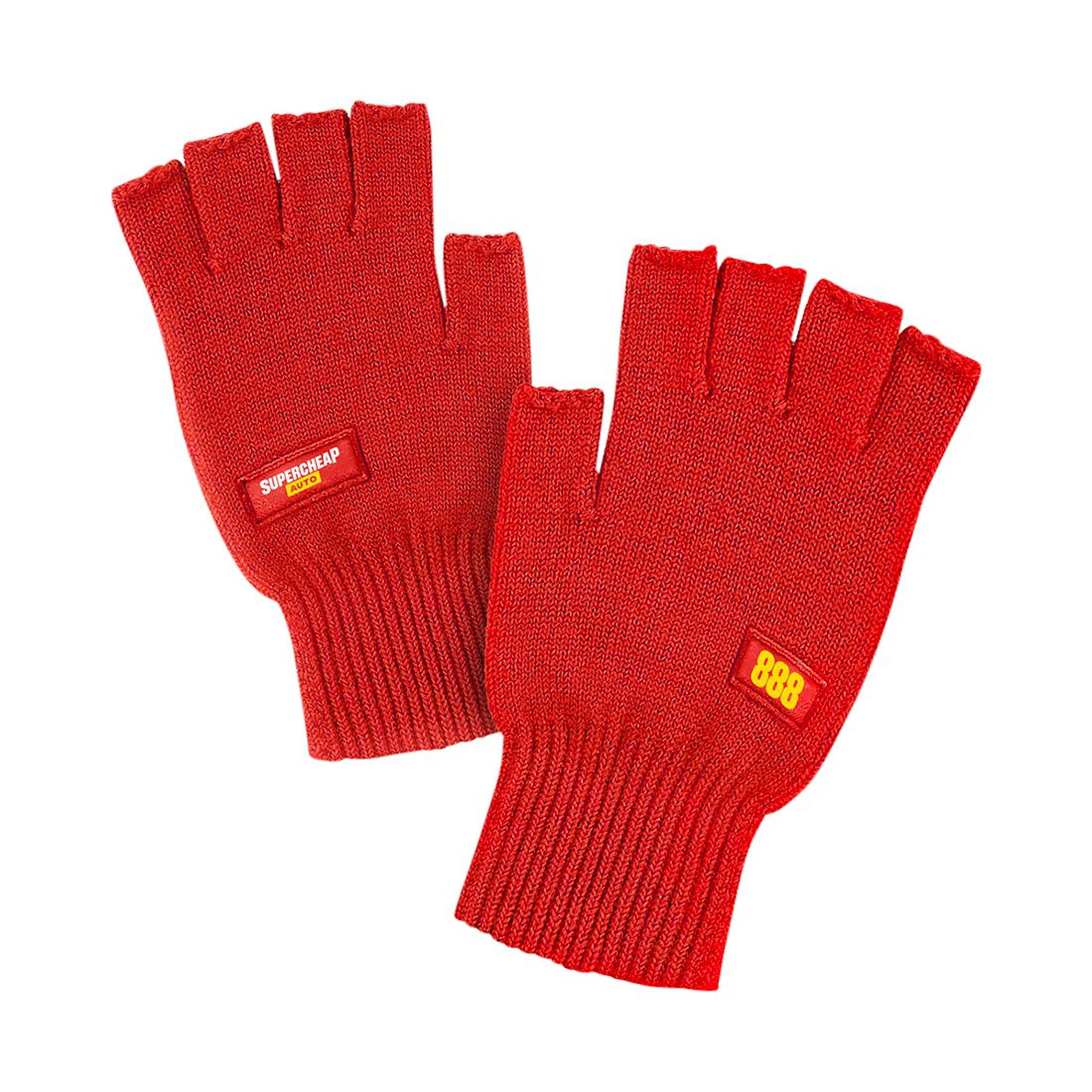 2025 Wildcard Fingerless Gloves Red, , scaau_hi-res