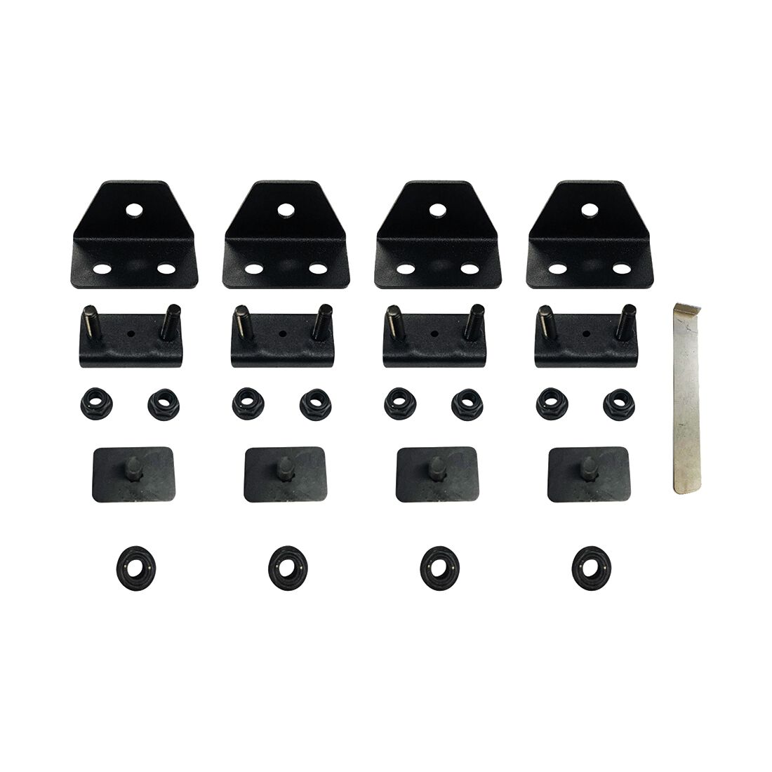 Rhino-Rack Base Kit to suit GWM Tank 300 Raised Rails - RCP92-BK, , scaau_hi-res