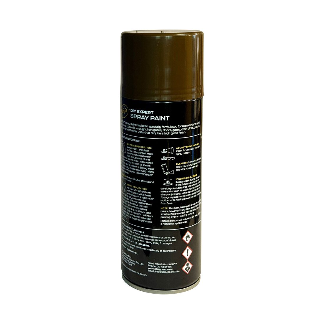 5 Star Enamel Spray Paint Mission Brown 250g, , scaau_hi-res