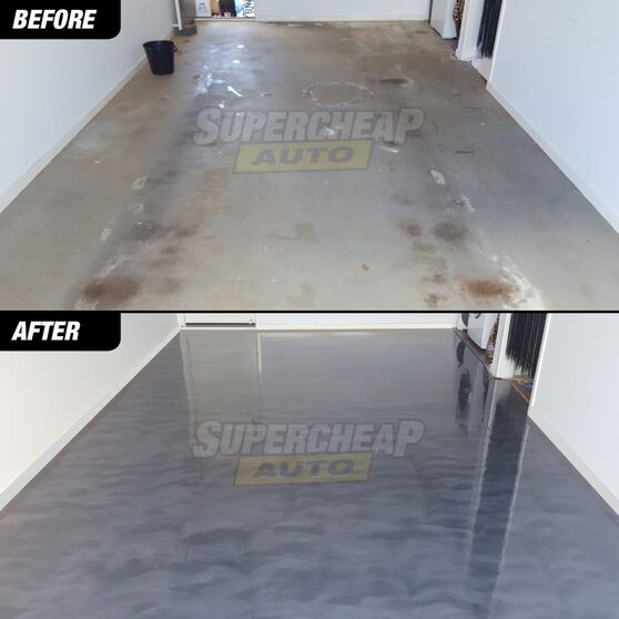 Rustoleum Metallic Gunmetal Floor Kit 1 Car Garage Supercheap Auto