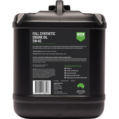 SCA Full Synthetic Engine Oil 5W-40 A3/B4 20 Litre, , scaau_hi-res