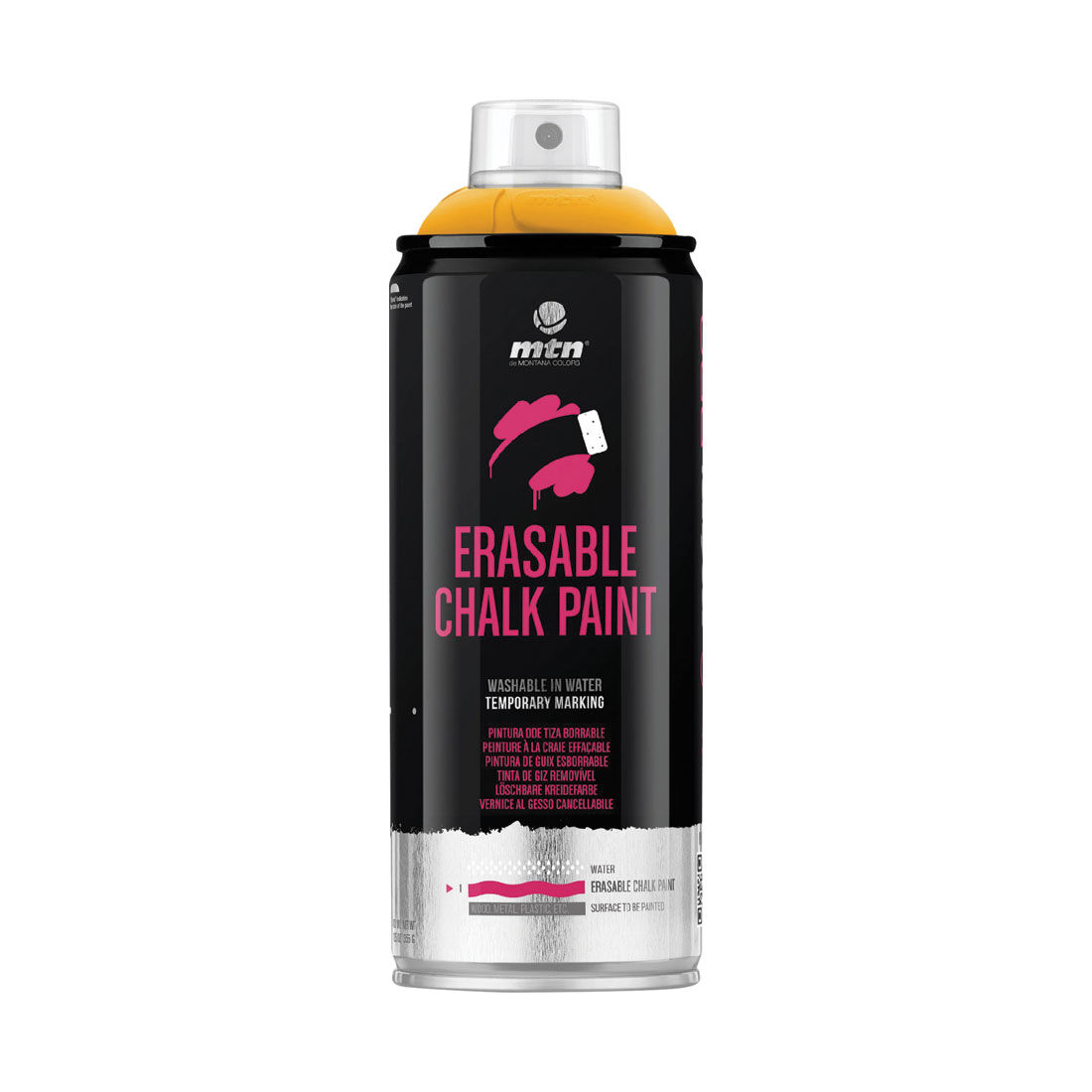 MTN Pro Orange Erasable Chalk Spray Paint  400mL, , scaau_hi-res