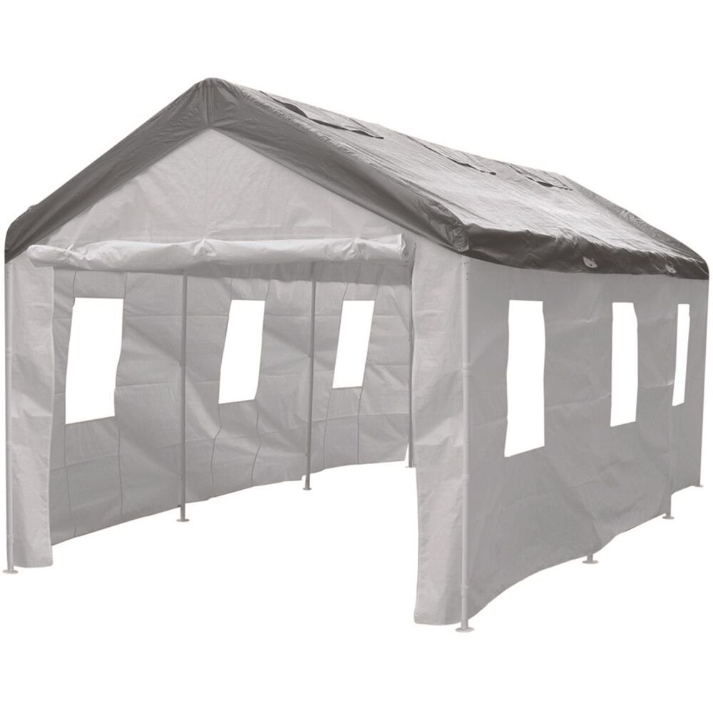 Coverall Carport Side Wall Enclosure Kit White 4 Piece Supercheap Auto