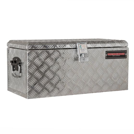 Thunderbox Aluminium Checkerplate Tool Box 48 Litre Supercheap Auto