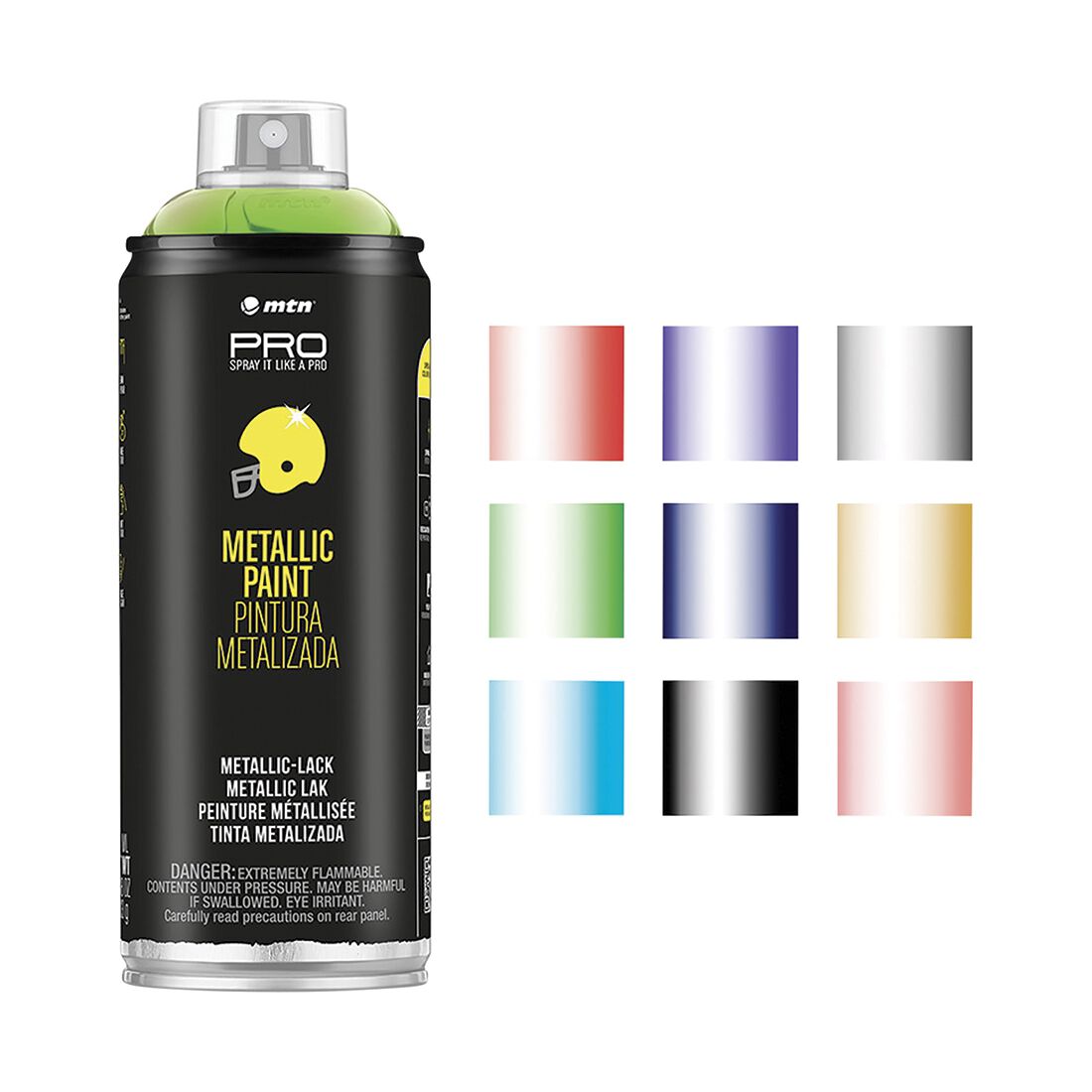 MTN Pro Metallic Green Spray Paint 400mL, , scaau_hi-res