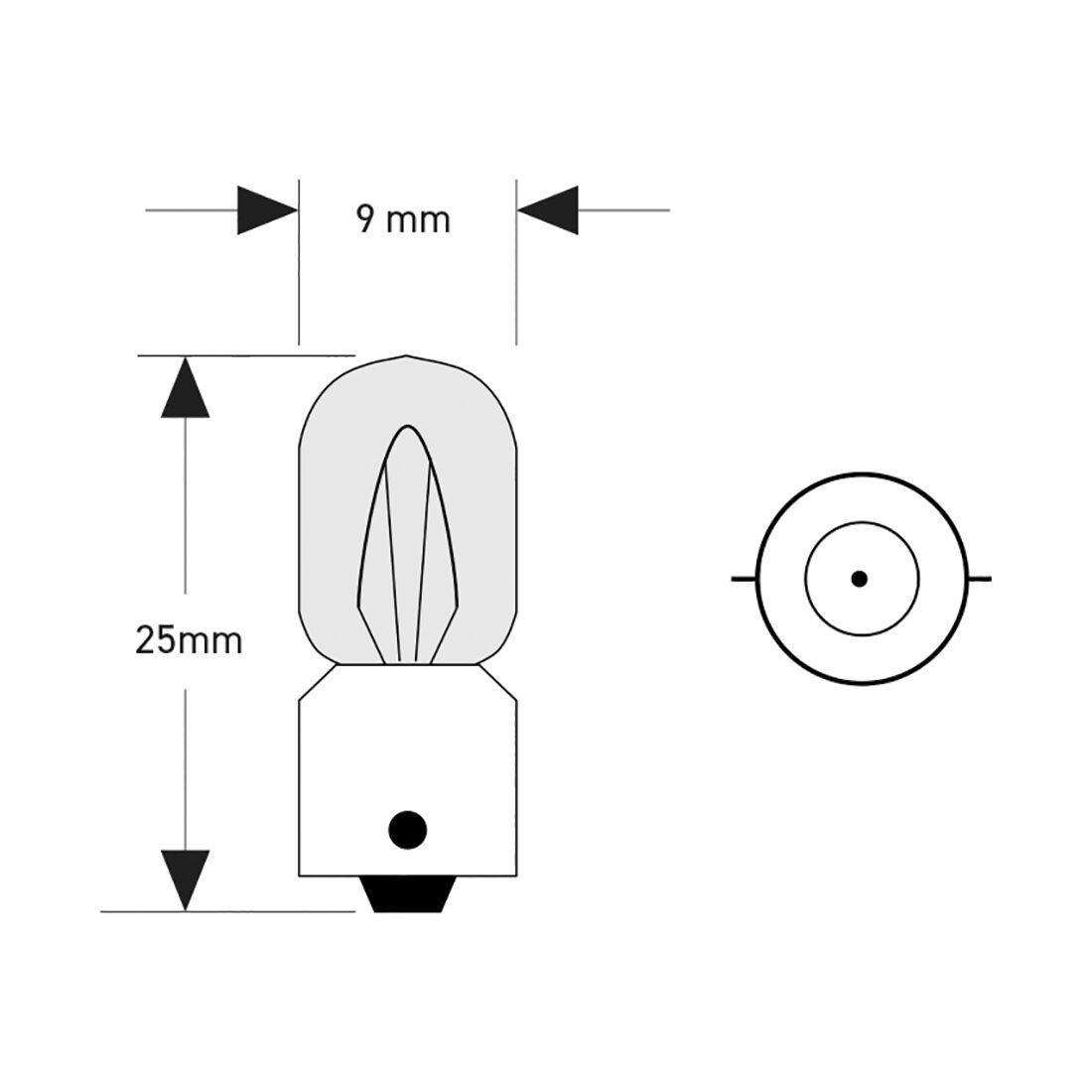 SCA Incandescent Globe - T8.5 12V 4W - 2 Pack, , scaau_hi-res