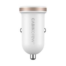 Cabin Crew 30W Dual Port Car Charger White, , scaau_hi-res
