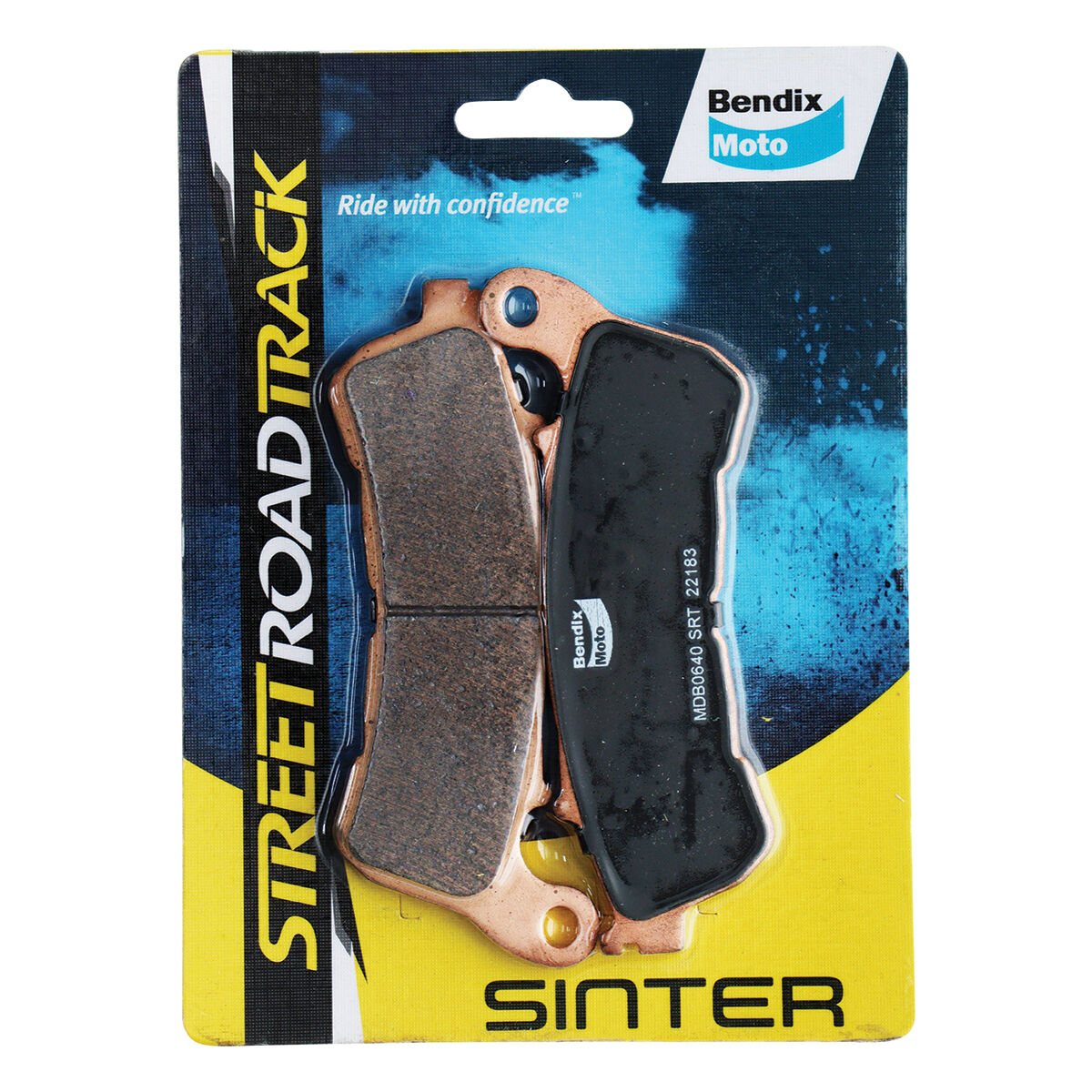 Bendix Street Road Track Motorcycle Disc Brake Pads - MDB0640-SRT, , scaau_hi-res