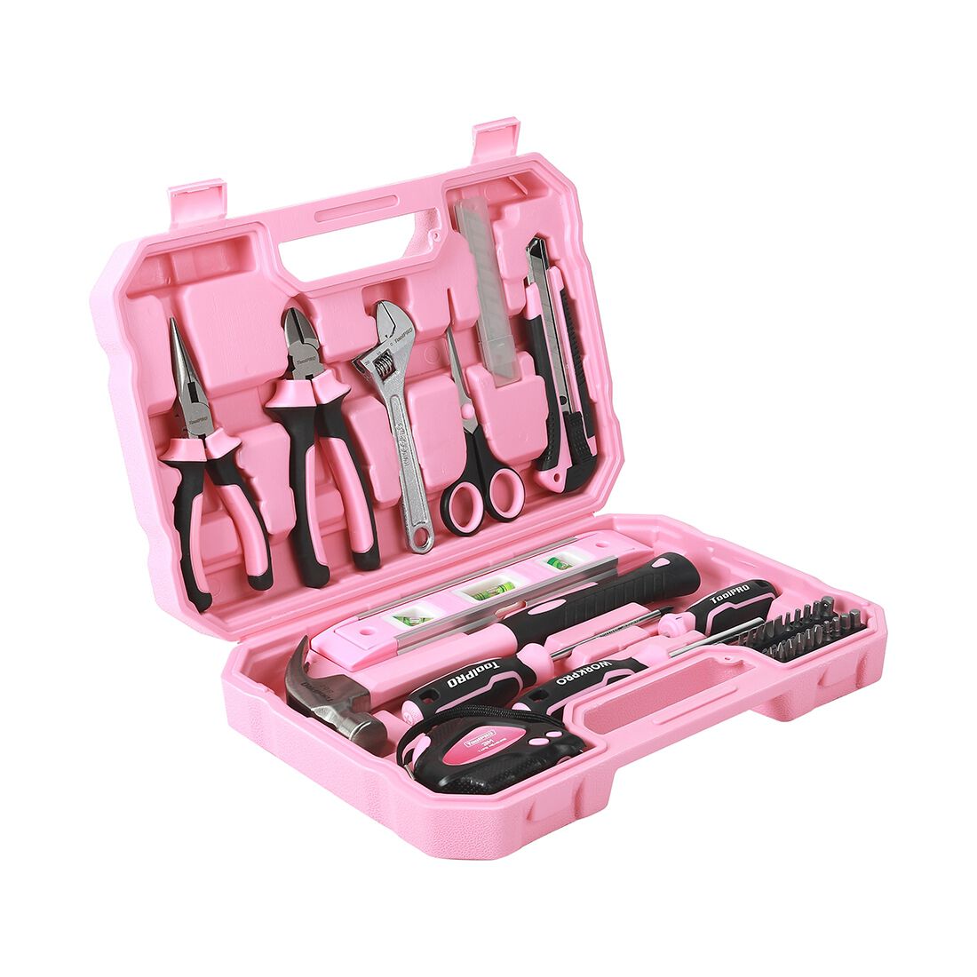 ToolPRO 32 Piece Pink Household Tool Kit, , scaau_hi-res