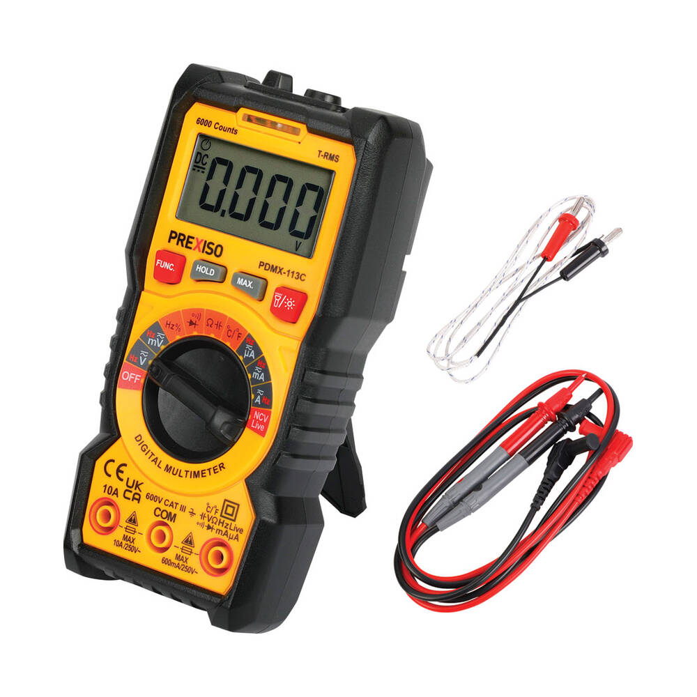 Sca Multimeter Prexiso Digital Multimeter & Non-contact Voltage Tester | Supercheap Auto