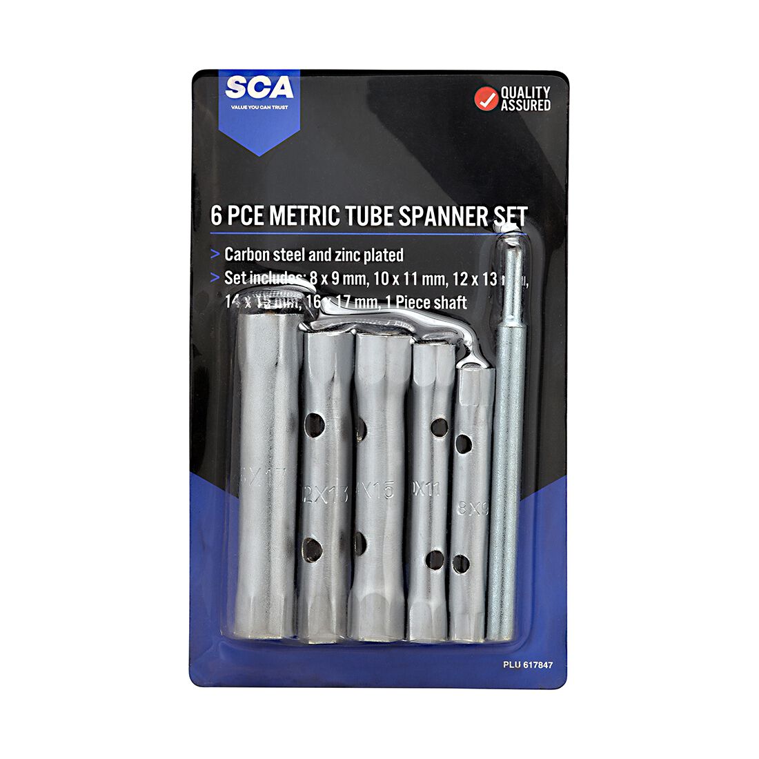 SCA Spanner Set Tube Metric 6 Piece, , scaau_hi-res