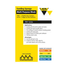 SIA Abrasives Multi-purpose Sanding Block 2 Pack Fine - Siasponge 7991, , scaau_hi-res