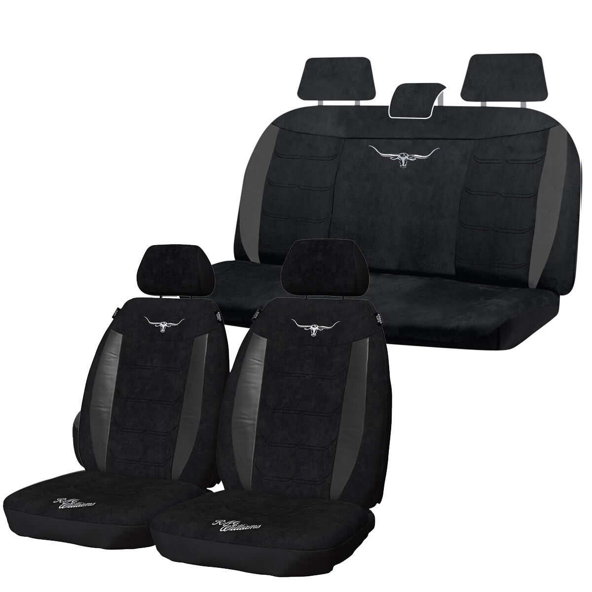 R.M. Williams Velour Seat Cover Set, , scaau_hi-res