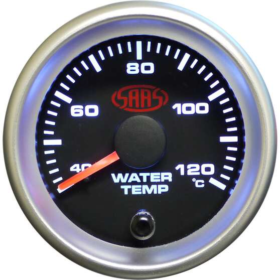 SAAS Water Temperature Gauge Black 52mm, , scaau_hi-res