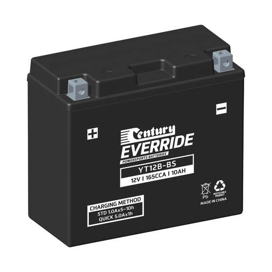 Century EverRide Powersports Battery YT12B-BS, , scaau_hi-res