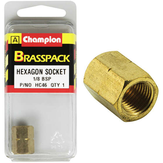 Champion Brass Pack Hex Socket HC46, 1/8", , scaau_hi-res