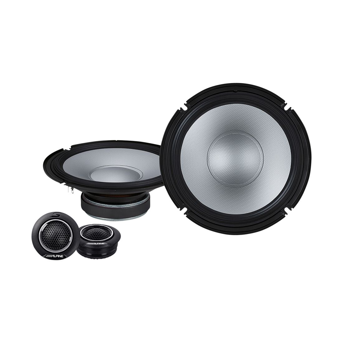 Alpine S2-S80C 8" Mid-Range Component Speaker with 1" Tweeter (260W), , scaau_hi-res