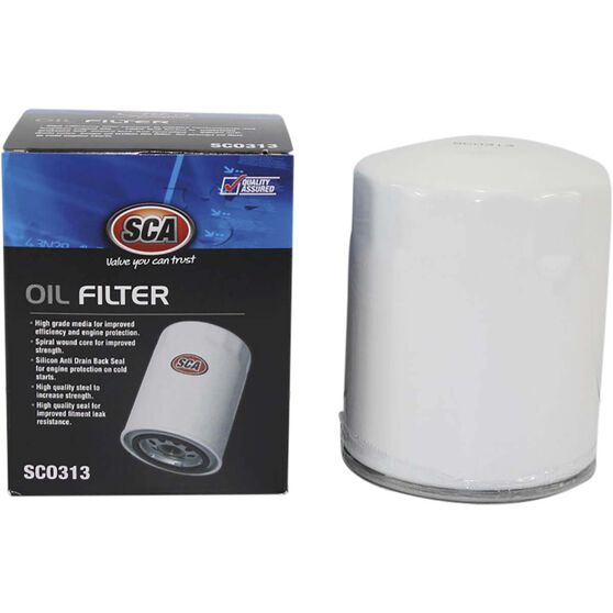 SCA Oil Filter SCO313 (Interchangeable with Z313), , scaau_hi-res