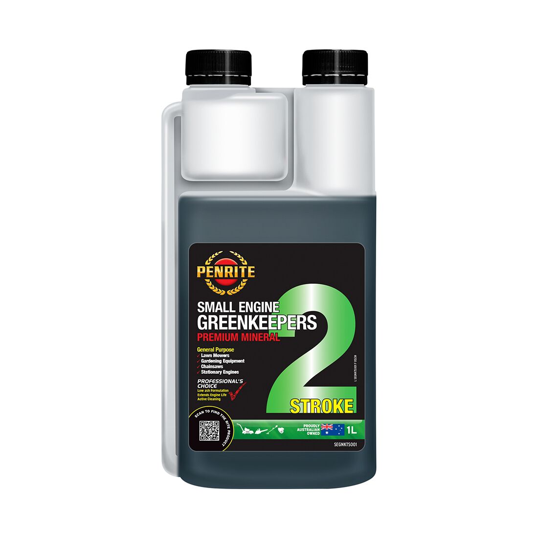 Penrite Greenkeepers 2 Stroke Lawnmower Oil - 1 Litre, , scaau_hi-res