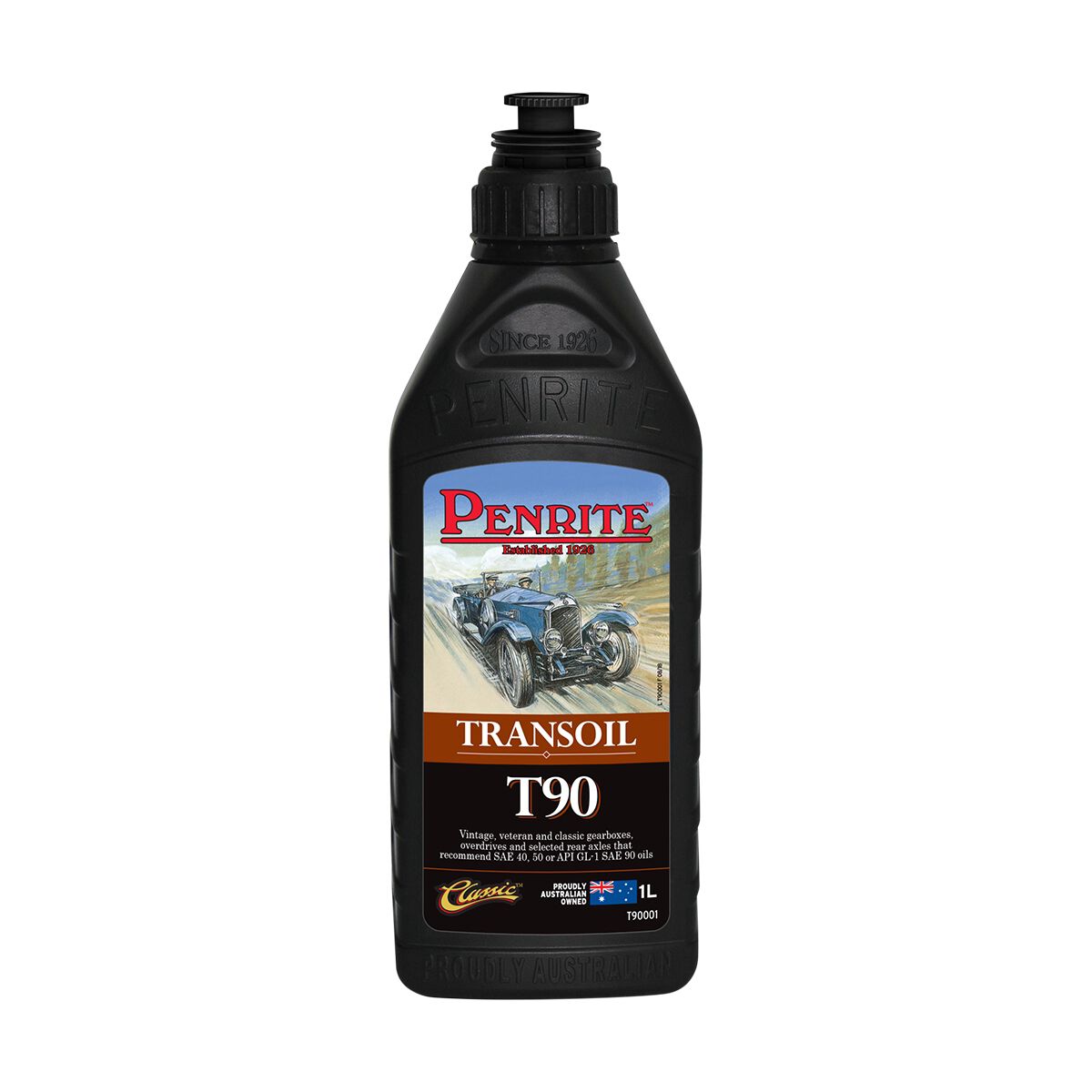 Penrite Classic Transoil T90 Gear Oil, Carton of 6 x 1 Litre - T90001, , scaau_hi-res