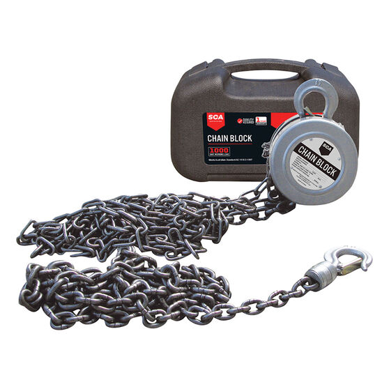 SCA Block and Tackle 3m Chain 1000kg, , scaau_hi-res