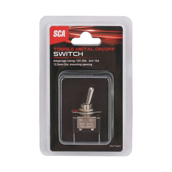 SCA Toggle Switch - 12/24V, On/Off, Metal, , scaau_hi-res
