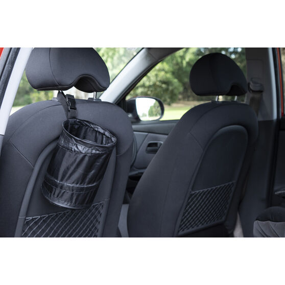 Cabin Crew Organiser Pop Up Litter Bag Black Supercheap Auto