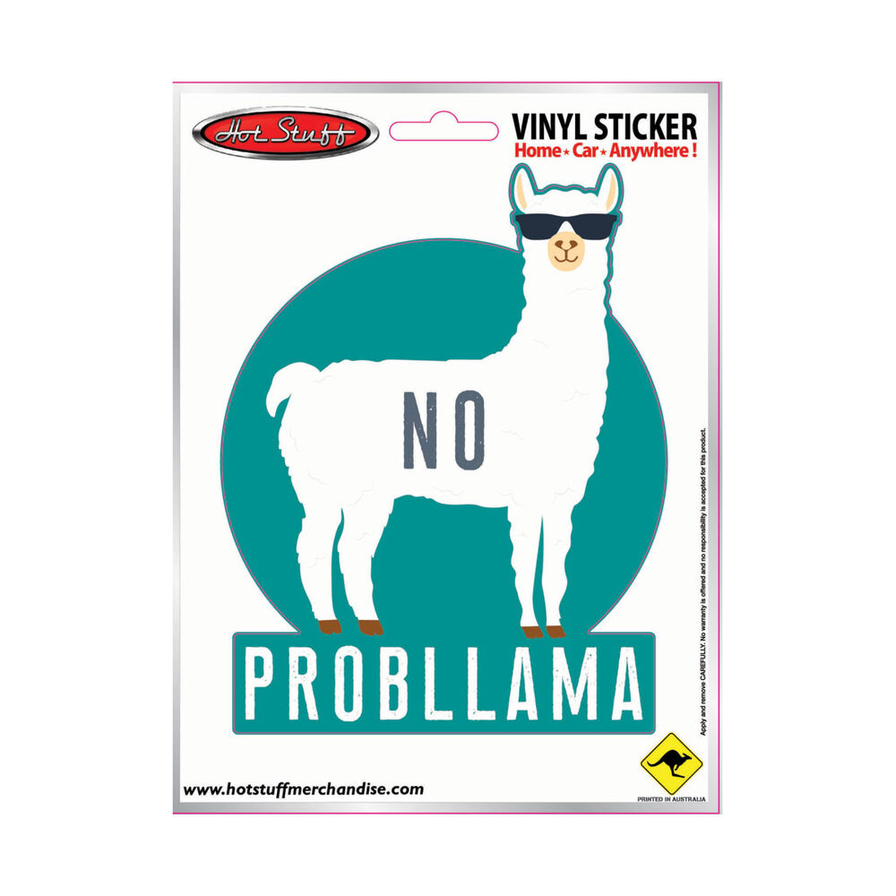 Sticker No Probllama, Vinyl Supercheap Auto