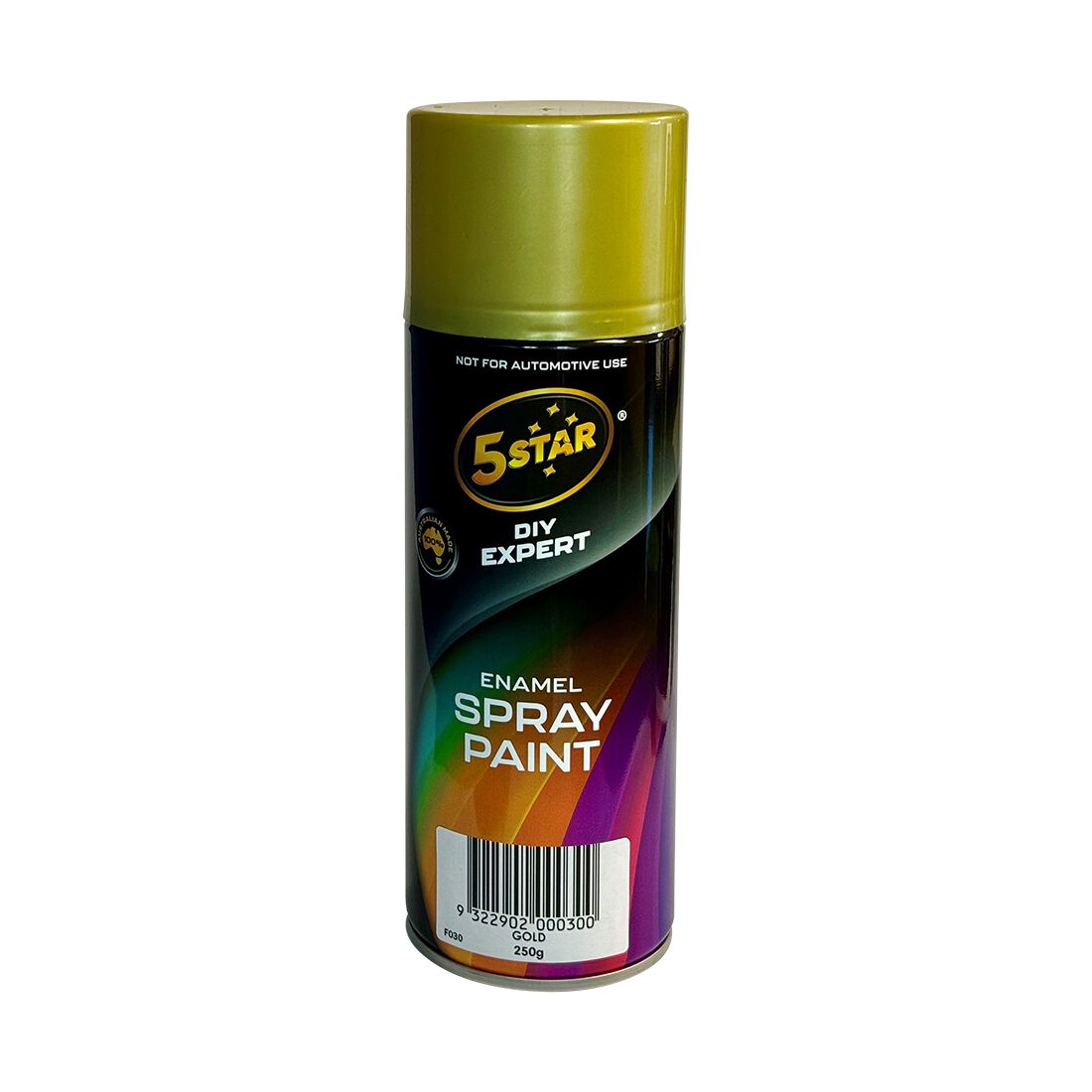 5 Star Enamel Spray Paint Gold 250g, , scaau_hi-res