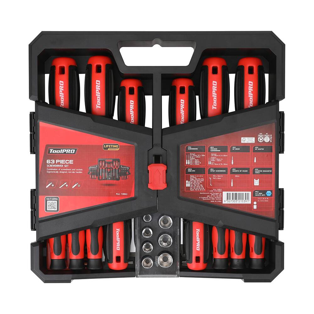 Tool Pro Set ToolPRO Screwdriver Set 63 Piece | Supercheap Auto