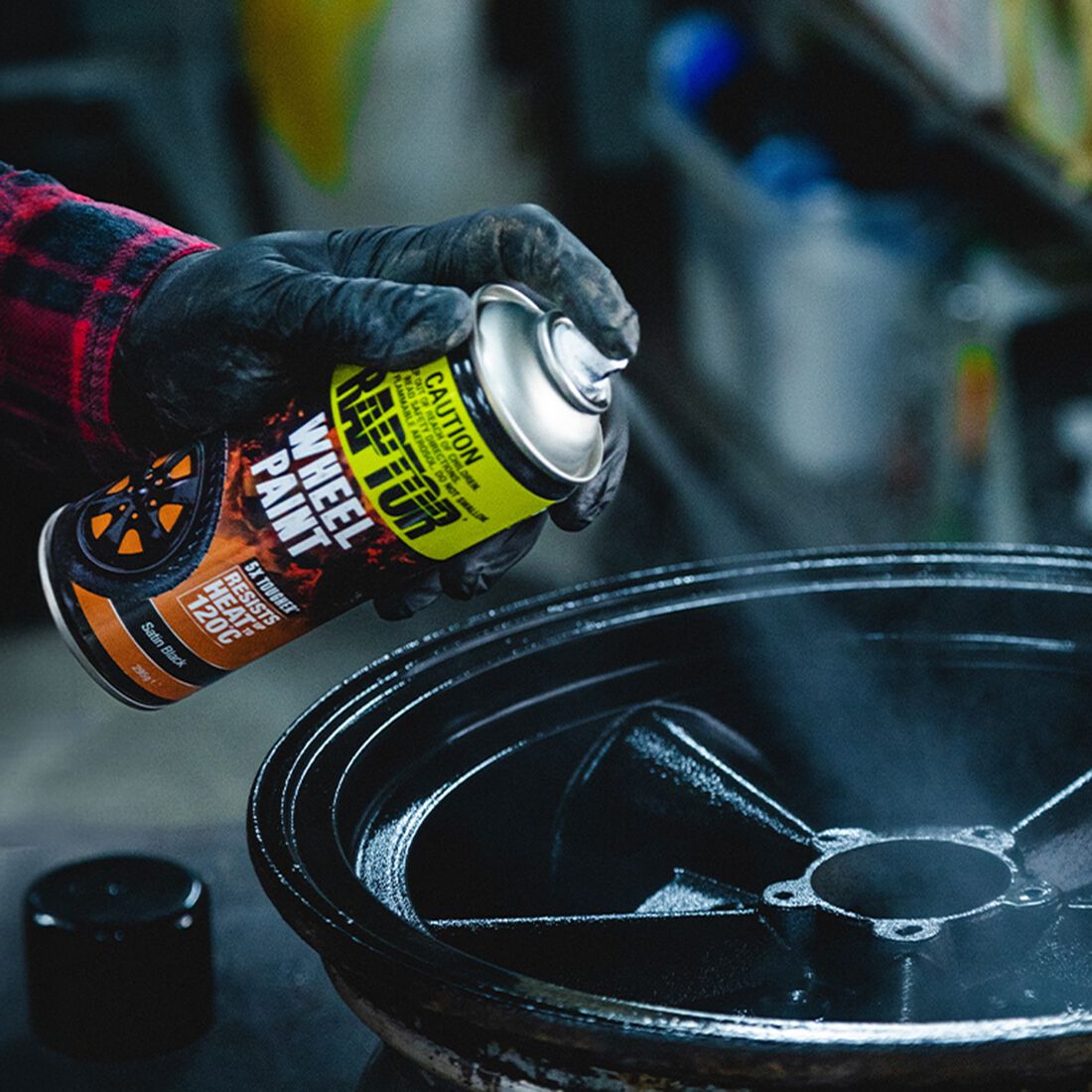 Raptor Wheel Paint Satin Black, , scaau_hi-res