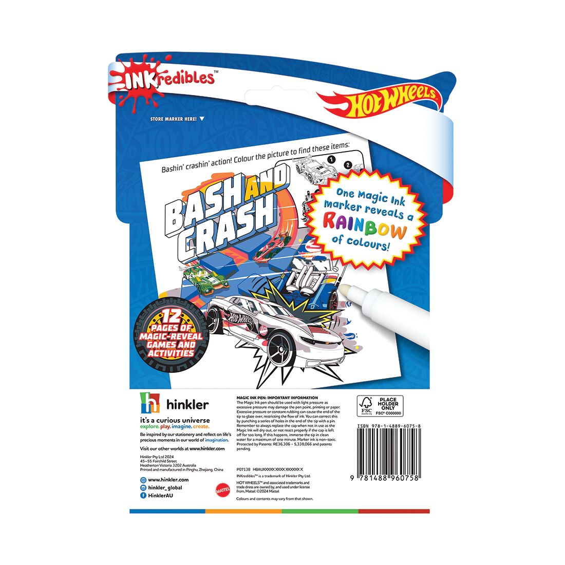 Inkredibles Magic Ink Hot Wheels, , scaau_hi-res