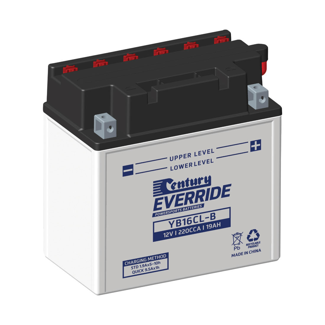 Century EverRide Powersports Battery YB16CL-B, , scaau_hi-res