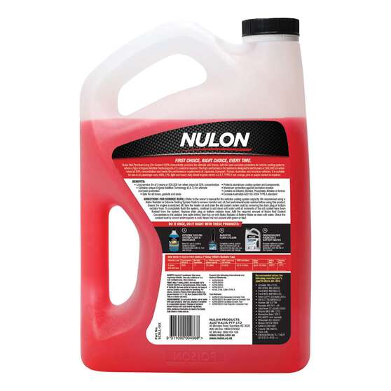 Nulon Red Anti-Freeze / Anti-Boil Coolant Concentrate - 6 Litres, , scaau_hi-res