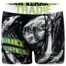 Tradie Mens Loud Pipes Trunks Green S, Green, scaau_hi-res