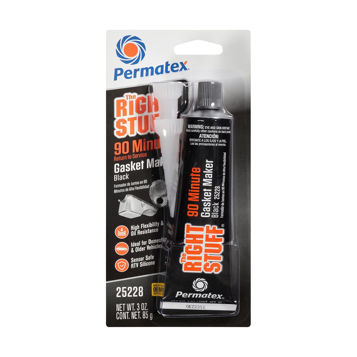 Permatex Right Stuff Gasket, 90 Minute - Black, 85g, , scaau_hi-res