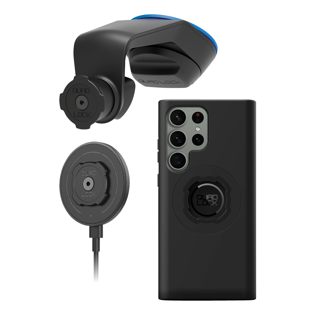 Quad Lock MAG Samsung Galaxy S23 Ultra Windscreen / Dash Mount Kit, , scaau_hi-res