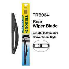 Tridon Rear Wiper Blade 200mm (8") Single - TRB034, , scaau_hi-res