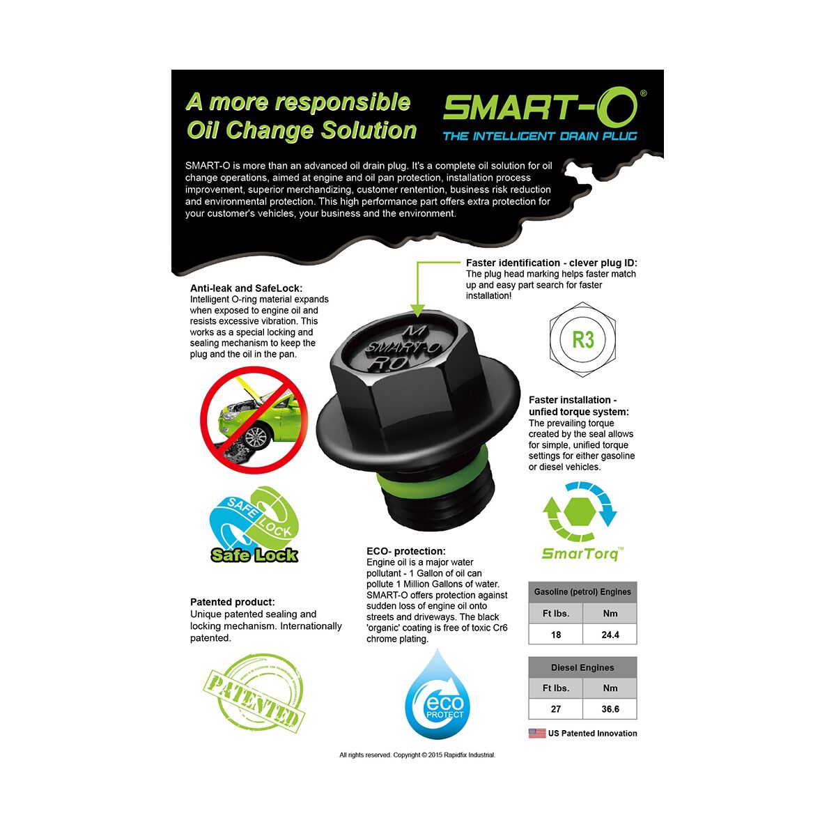 Smart-O Sump / Drain Plug F3 - M14 x 1.5mm, , scaau_hi-res