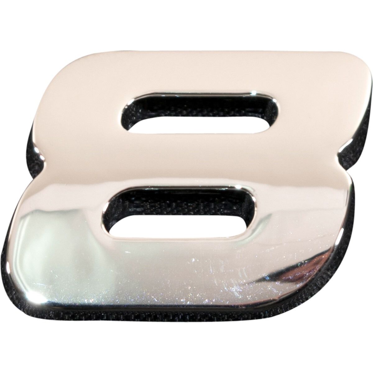 SCA 3D Chrome Badge Number 8, , scaau_hi-res