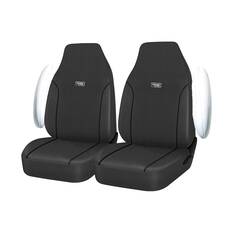 Ridge Ryder Canvas Seat Covers Charcoal/Black 60SAB, , scaau_hi-res