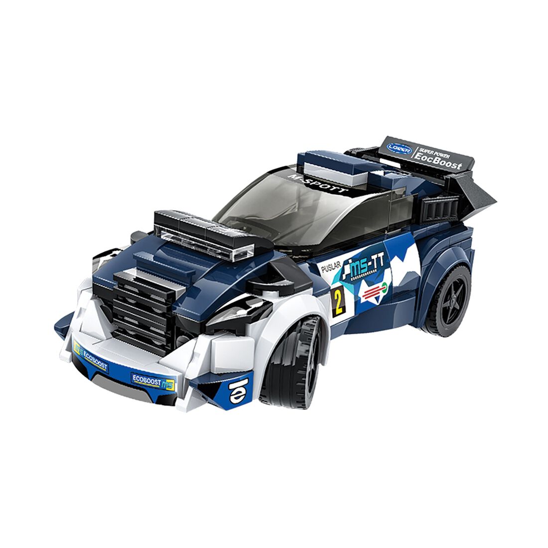 Building Bricks Mini Car Blue/White, , scaau_hi-res