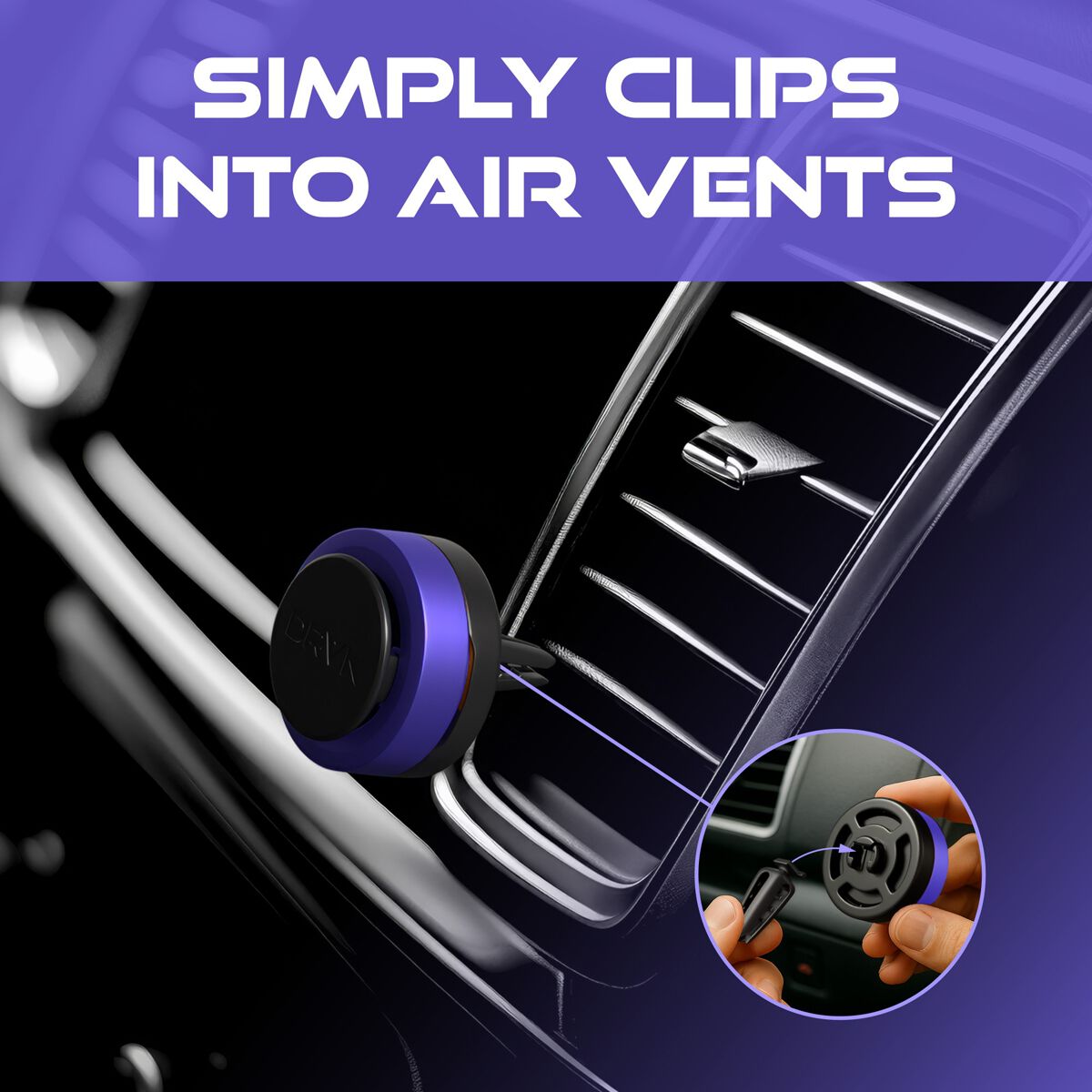 DRVN Mini Vent Frost Galaxy Air Freshener - 1 Pack, , scaau_hi-res