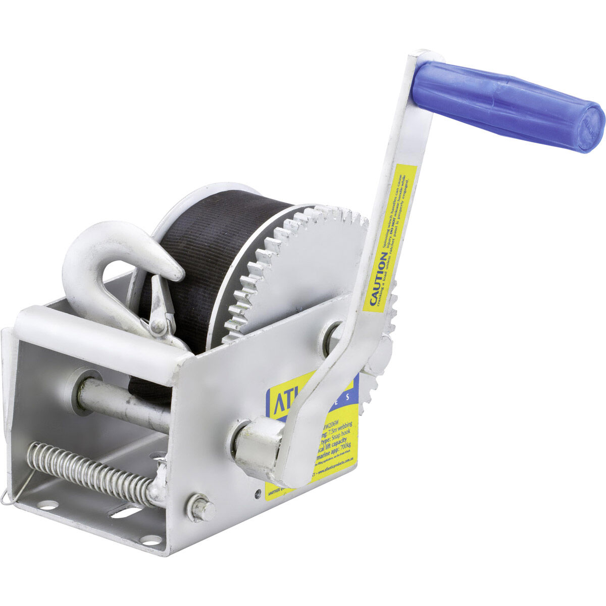 Atlantic Two Speed Trailer Winch with Webbing Supercheap Auto