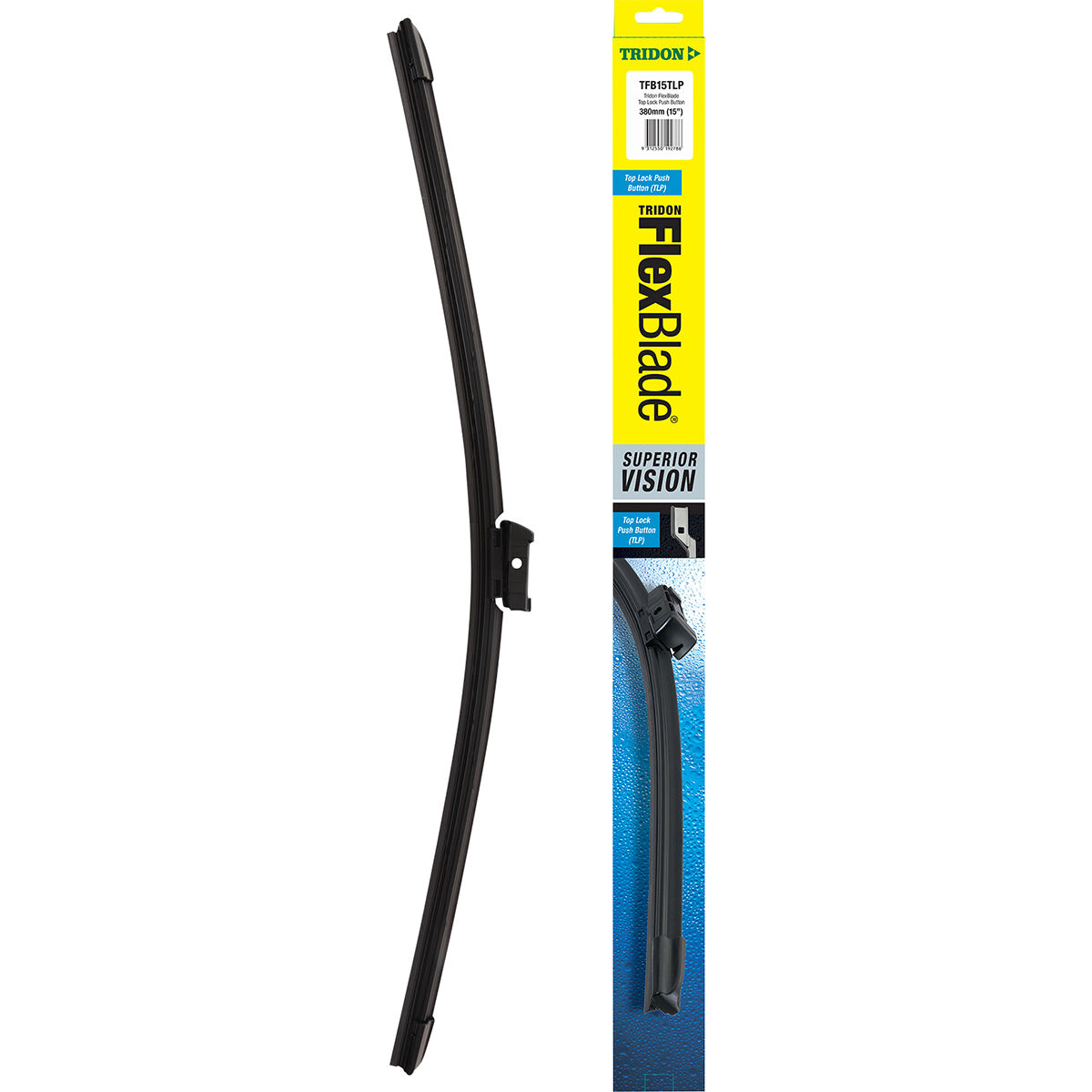 Tridon FlexBlade Wiper 380mm (15") Single - TFB15TLP, , scaau_hi-res