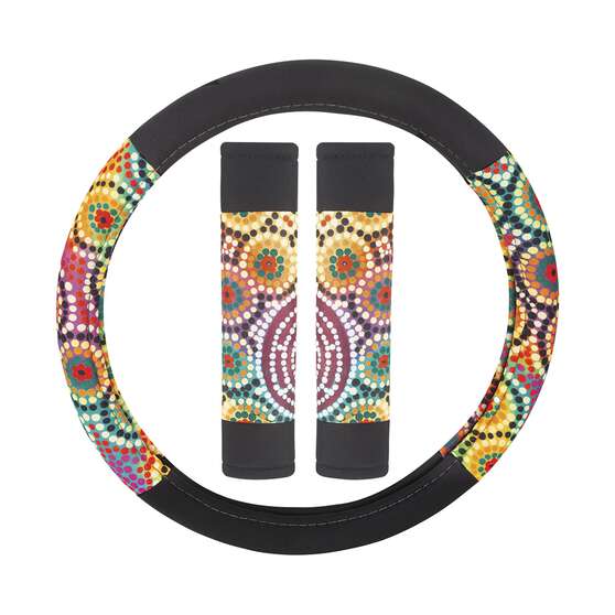 Bush Dreaming Repreve Steering Wheel Cover Set, , scaau_hi-res