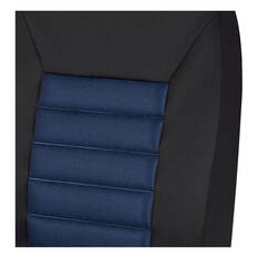 SCA Memory Foam Seat Covers Blue Adjustable Headrests Airbag Compatible, , scaau_hi-res