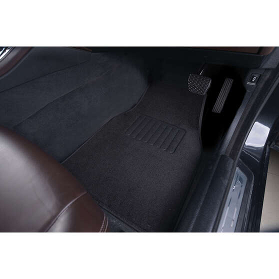 SCA Carpet Car Floor Mats - Front Pair, Black, , scaau_hi-res