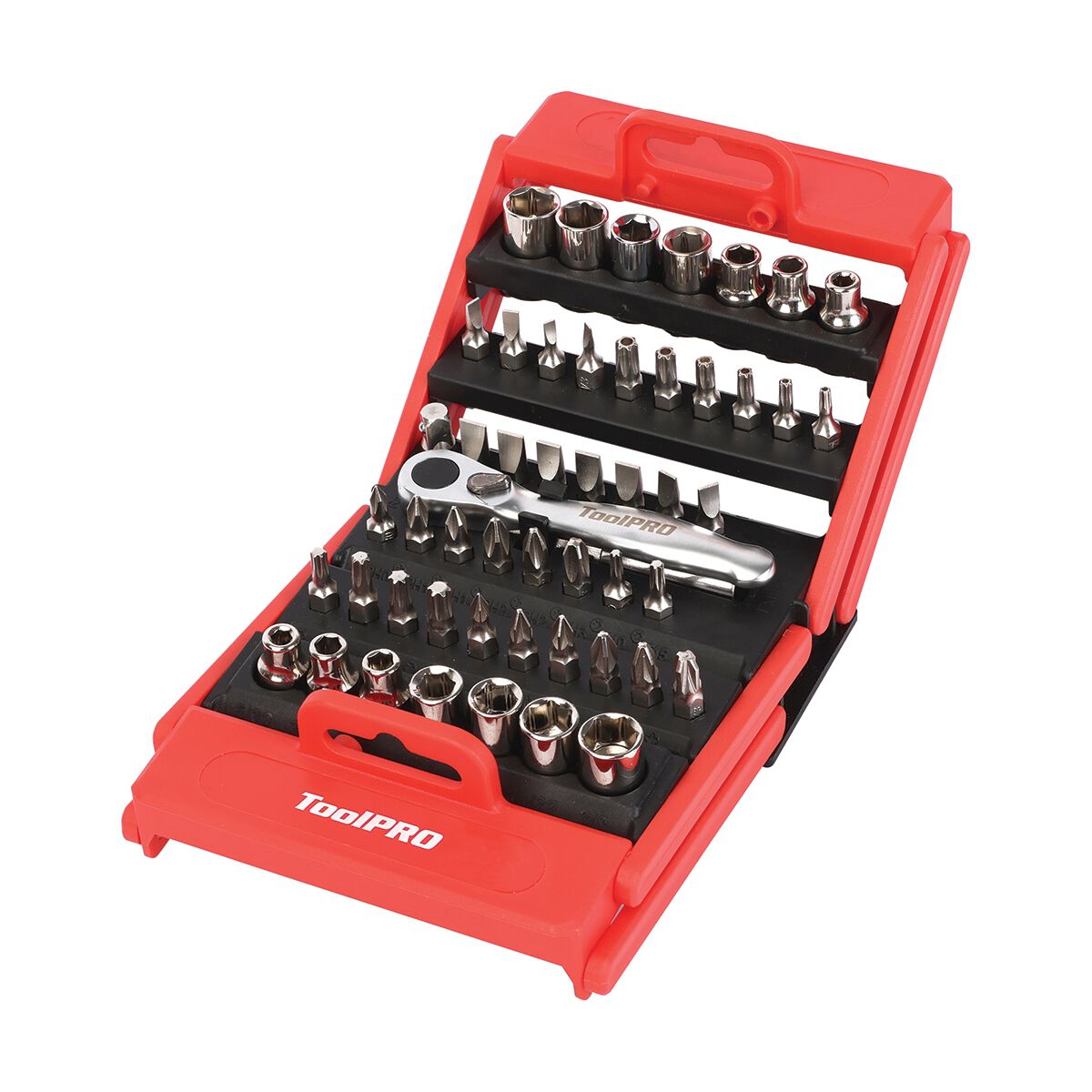 ToolPRO 53pc Screwdriver Socket & Bit Set, , scaau_hi-res
