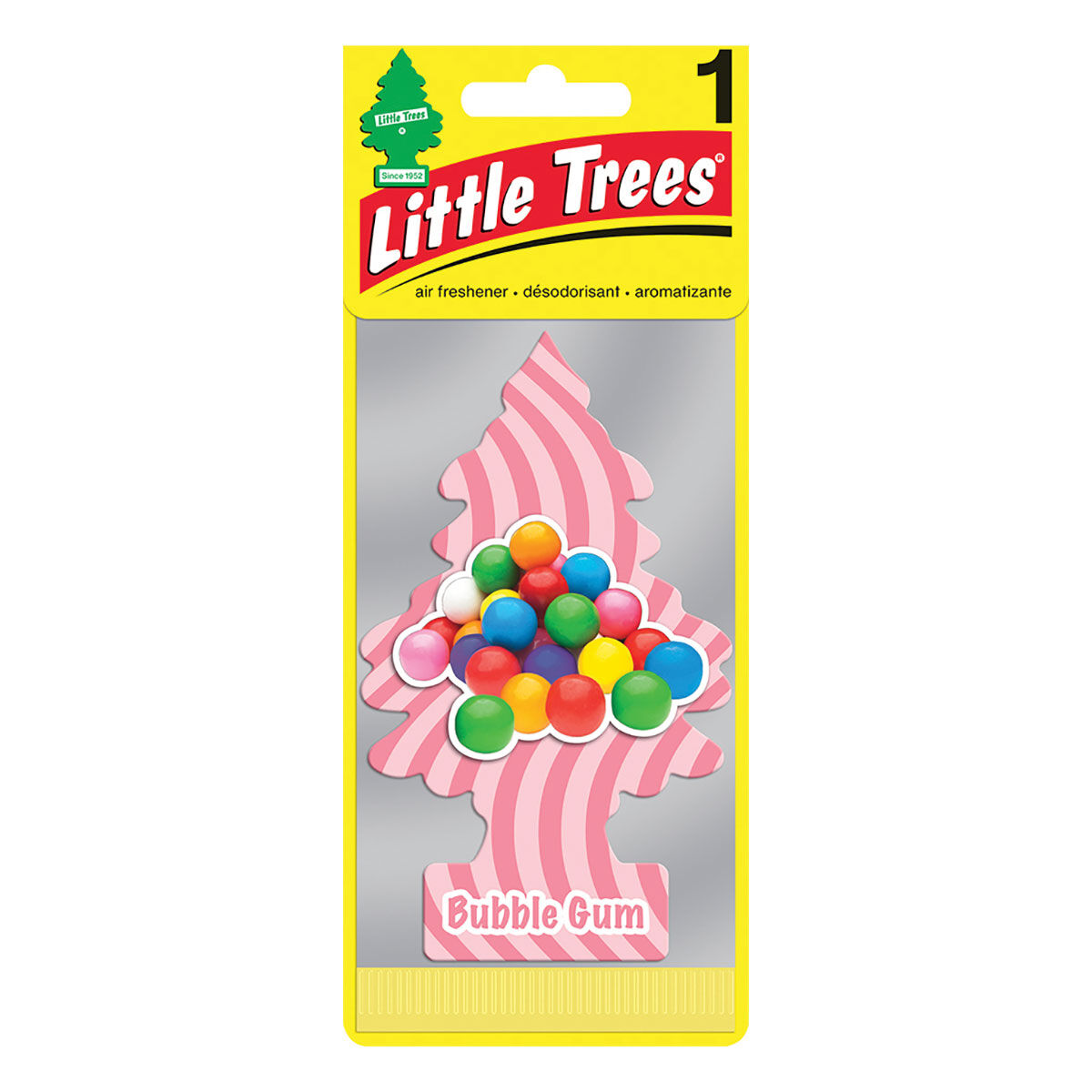 Little Trees Air Freshener - Bubblegum 1 Pack, , scaau_hi-res